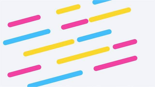 Bright Candy Color Pulsing Pop Art Lines Loop