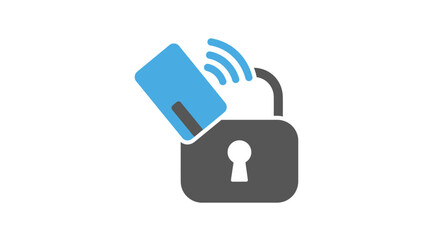 Digital padlock with smartphone unlocking. © mesi