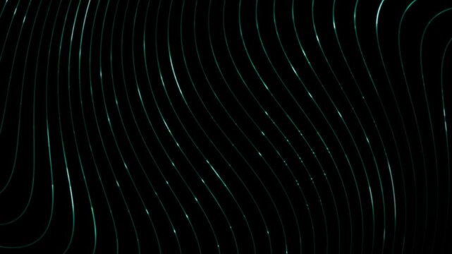 Dark green flow energy line grid background