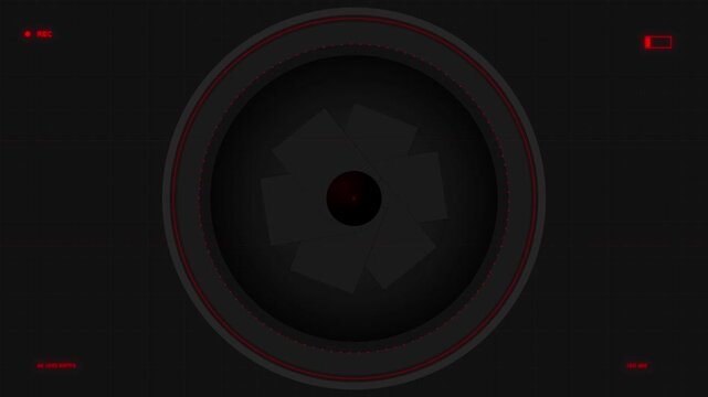 camera lens photography video media animated icon