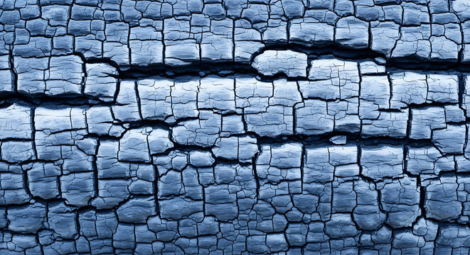 Abstract textured background of charred wood surface