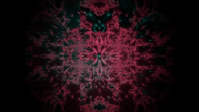 Abstract patterns with dark background and vibrant colors