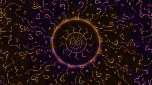 Colorful abstract pattern with circular swirl effect