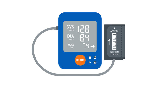 Digital Blood Pressure Monitor Device for Healthcare and Medical Checkups