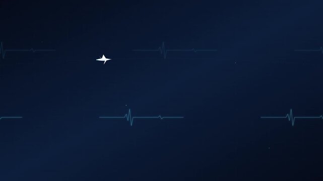 clean medical blue airplane transport flight path
