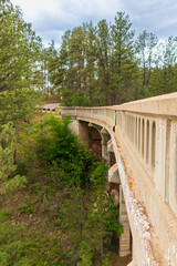 Fototapeta premium Beaver Creek Bridge at Wind Cave National Park, South Dakota
