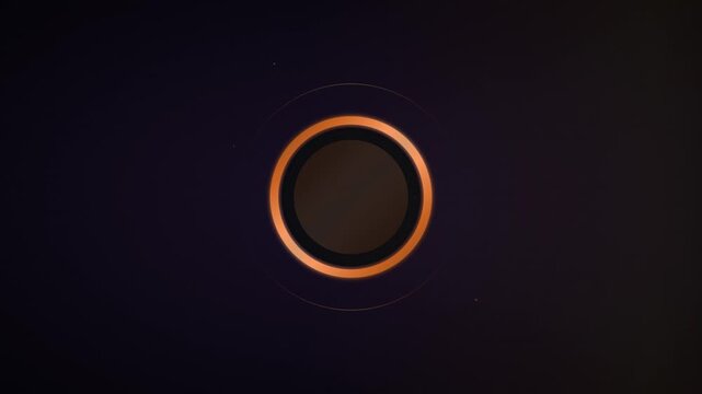 copper metallic industrial audio wave circle loop