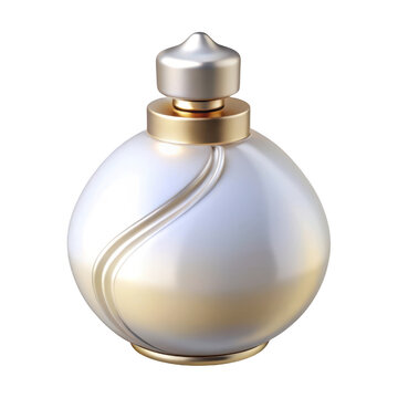 3D render perfume bottle icon graphic