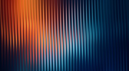 Fototapeta premium Abstract vertical lines background. Modern gradient texture with orange and blue light.