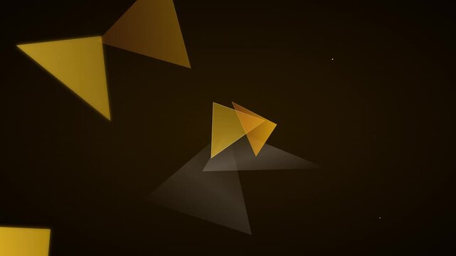 crystal prism amber gold light refraction animation