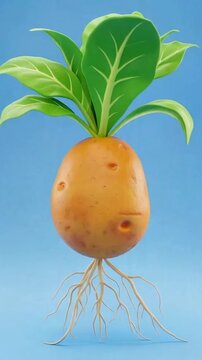 potato in the garden