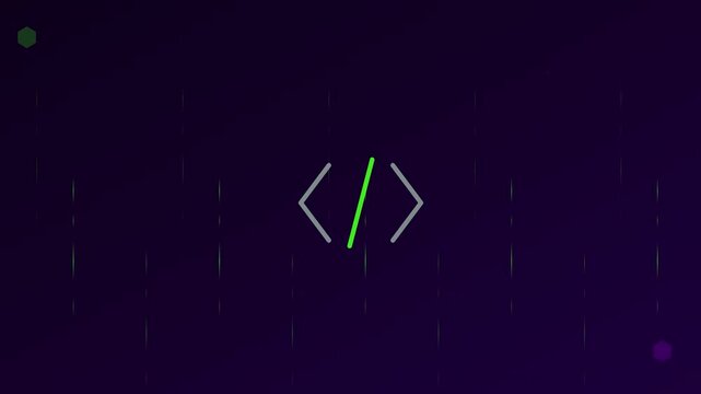 cyber tech coding brackets software developer motion