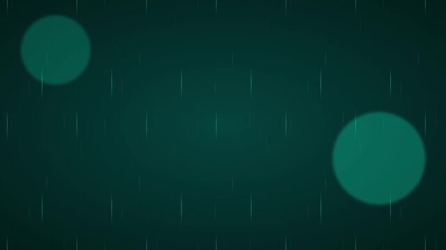 dark jade abstract rain with subtle glow animation