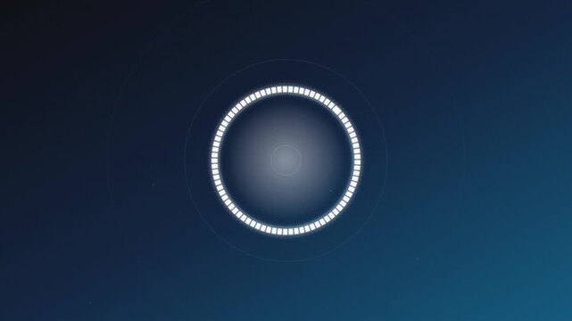 Deep Ocean Blue Submerged Circular Sound Wave Animation