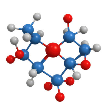 3d molecular structure of chemical compound with atoms and bonds