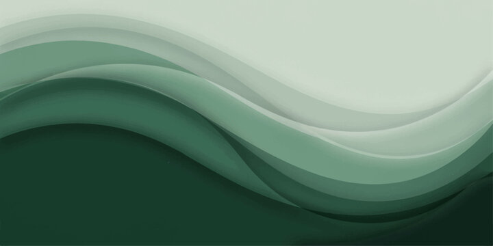 Abstract Blue and Green Wave Background with Dynamic Curved Lines, Futuristic Vector Design, Flowing Motion Pattern and Artistic Light Texture for Modern Business Wallpaper