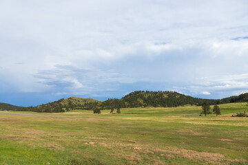 Fototapeta premium Mountainous landscape at Custer State Park, South Dakota