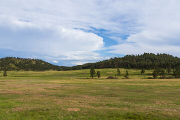 Fototapeta premium Mountainous landscape at Custer State Park, South Dakota