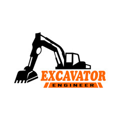 Excavator Engineer Logo Graphic. © @Tri Yani