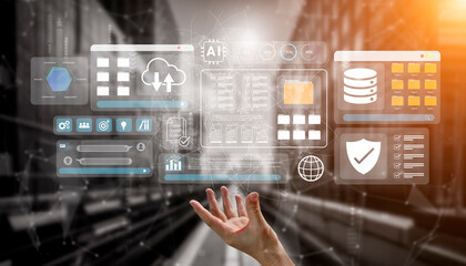 Fototapeta premium Digital file management system improves collaboration, enhances workflow, and supports secure cloud storage Parse