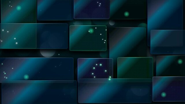 Aurora Bento Surface Background with Glowing Green Dots and Diagonal Lines