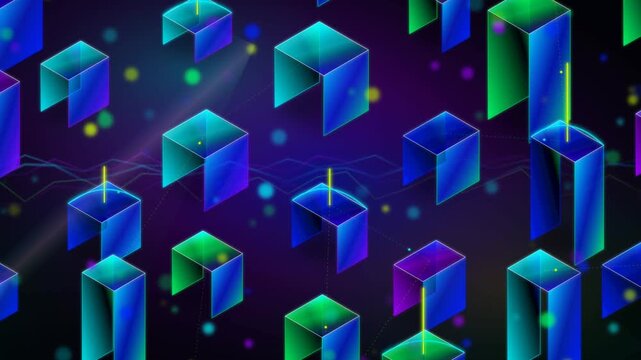 Cyber Aurora Isometric EV Neural Grid Background with Futuristic Network and Data Flow