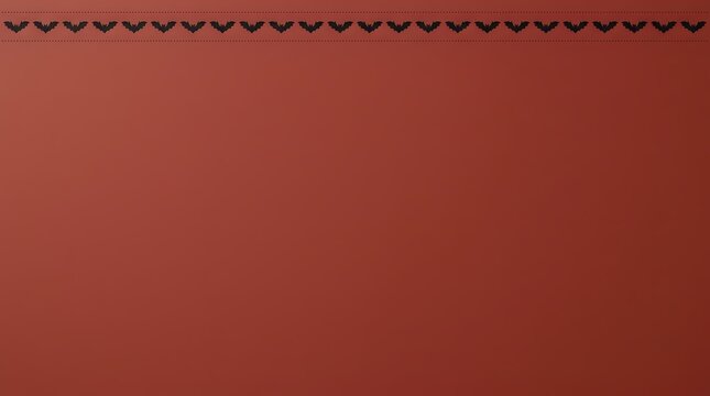 Terracotta red background with decorative scalloped border trim at top, suitable for invitations, cards, web design, and digital projects.