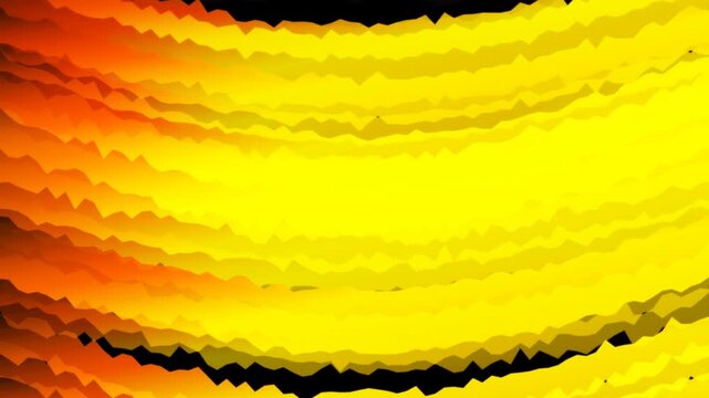 Golden Liquid Satin Waves Texture Background with Orange Gradient