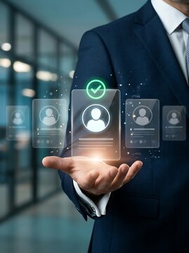 Executive Operating Smart Recruitment Interface for Employee Verification and Enterprise Workforce Development Strategy Implementation