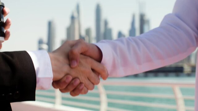 businessmen shaking hands