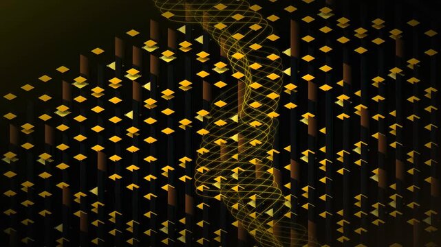 Sacred tribal authentication ribbon matrix glows brightly in darkness