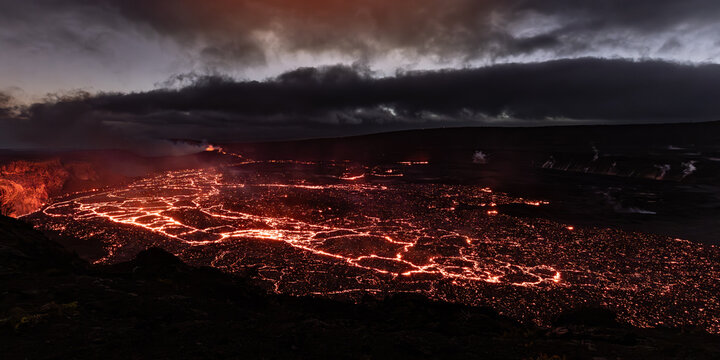 Lava Fountaining Kilauea Hawaii