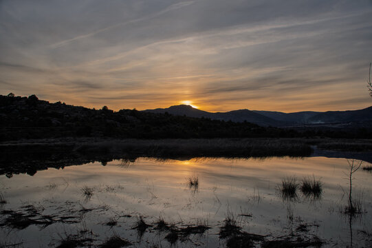 Atardecer en la Sierra De Madrid