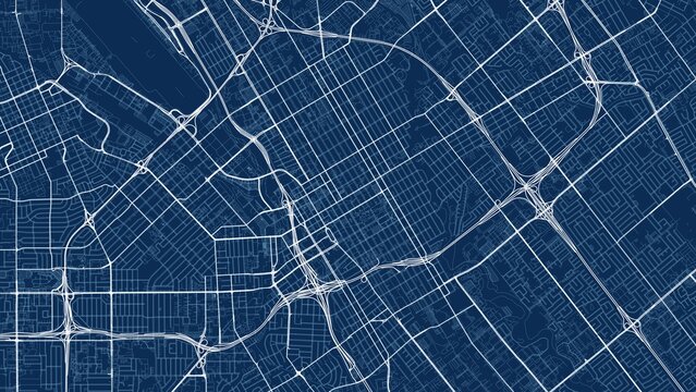 4K Technical Blueprint City Street Map of San Jose, USA &mdash; High Resolution Road Network Poster