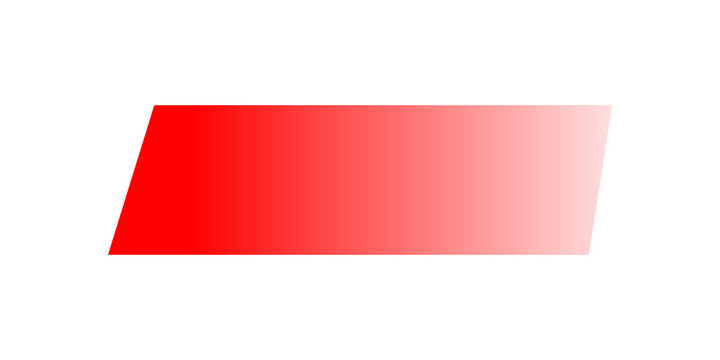 Abstract red gradient parallelogram shape banner