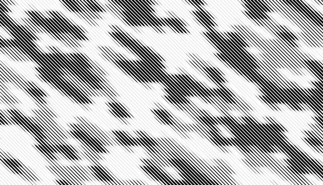 Black and white abstract and grunge transition pattern with smooth diagonal lines for modern background and design element. Vector Format Illustration. EPS10 