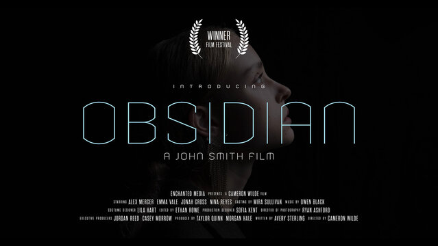 Futuristic Science Fiction Cinematic Movie Title Card