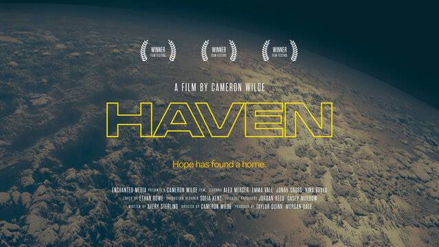Science Fiction Adventure Cinematic Movie Title Card