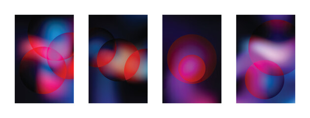 Set of Colorful Abstract Vector Banners with Circular 3D Elements Modern Business Templates for Web Cards Technology Design and Creative Background Collection © shehroz khan