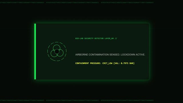 Animated of Biohazard Contamination Alert
