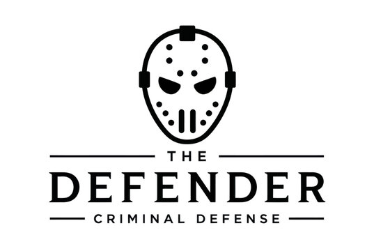 Hockey Mask Logo for The Defender Criminal Law