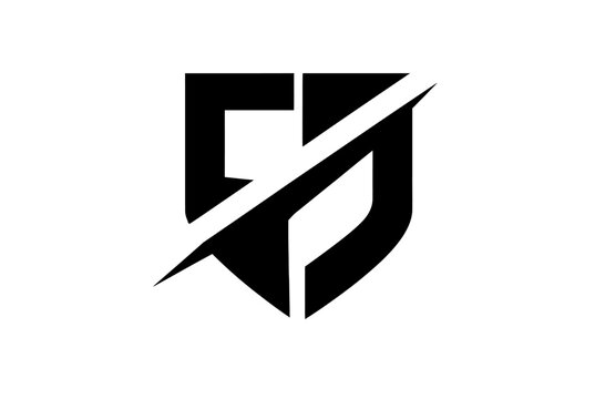 Shield logo for criminal defense law firm with diagonal split.