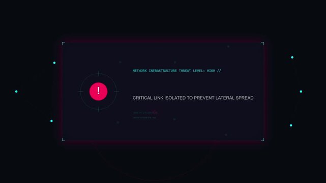 Animated of Network Node Isolation Alert