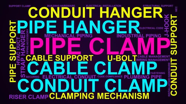 Pipe Clamp Word Cloud