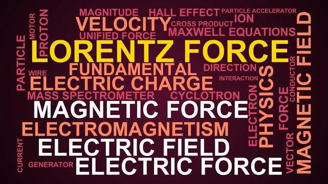 Lorentz Force Word Cloud