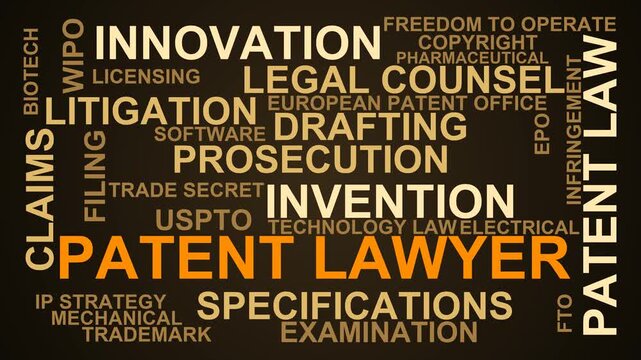 Patent Lawyer Word Cloud