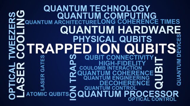 Trapped Ion Qubits Word Cloud