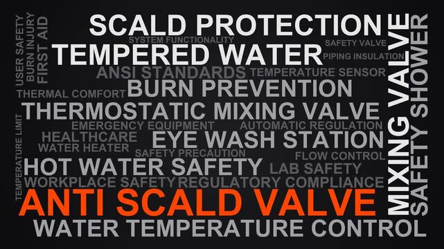 Anti Scald Valve Word Cloud