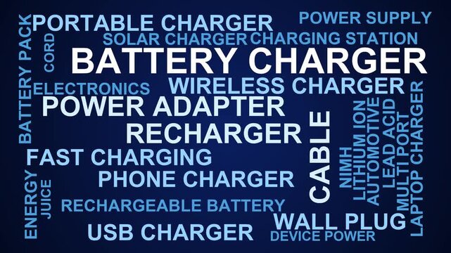 Battery Charger Word Cloud