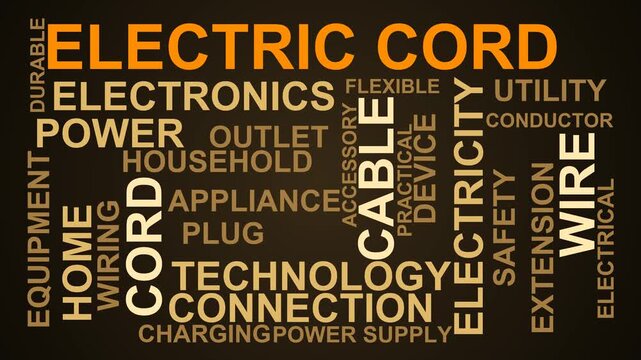Electric Cord Word Cloud
